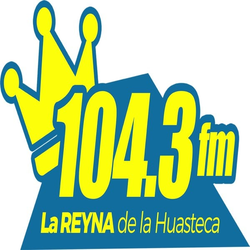 'La Reyna de las Huastecas - 104.3 FM - XHMCA-FM - Corporativo Radiofónico de México - Pánuco, VE'のステーションの画像