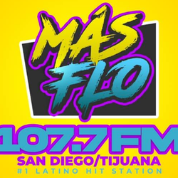 A(z) 'Mas Flo - 107.7 FM - XHRST-FM - MLC Media - San Diego, California' állomás képe