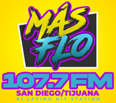 'Mas Flo - 107.7 FM - XHRST-FM - MLC Media - San Diego, California' istasyonunun resmi