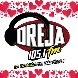 'Oreja FM (Vallarta) - 105.1 FM - XHNAY-FM - Grupo AS Comunicación - Puerto Vallarta, Jalisco' istasyonunun resmi