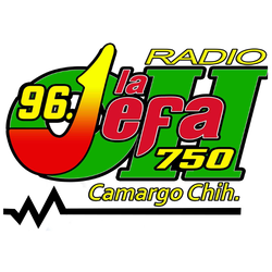 'La Jefa (Camargo) - 96.1 FM - XHEOH-FM - Camargo, Chihuahua' स्टेशन की छवि